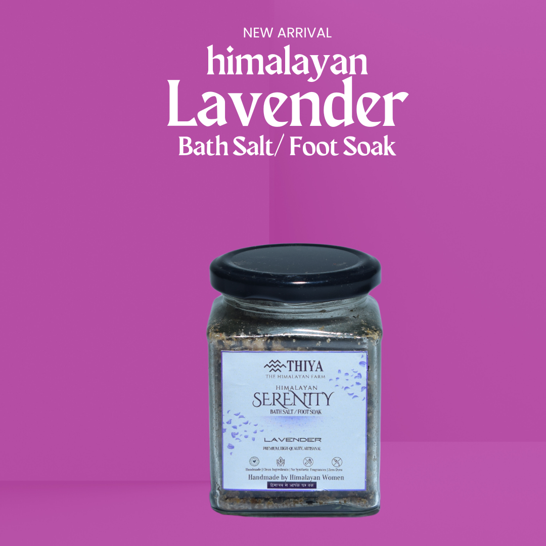 Himalayan Serenity Bath Salt/Foot Soak | Scented with Lavender | Shimla's Finest | 100% Pure Bath Salt