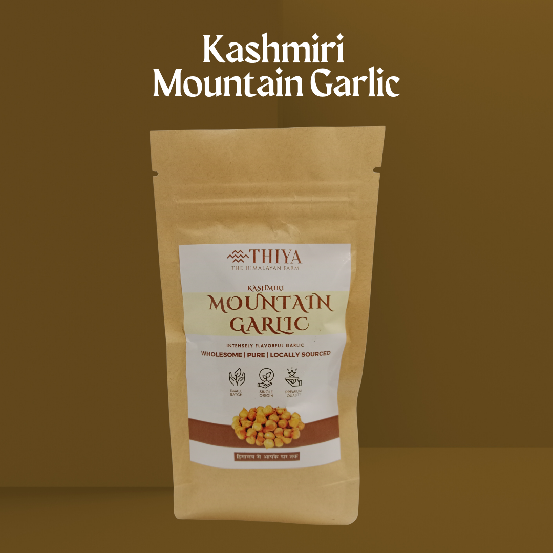 Thiya Kashmir Mountain Garlic | Wild & Aromatic | Kashmir’s Superfood