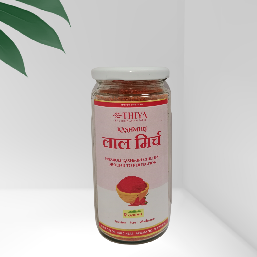 Thiya Kashmiri Red Chilli | Sun-Dried Lal Mirch | Himalayan Spice | Kashmir