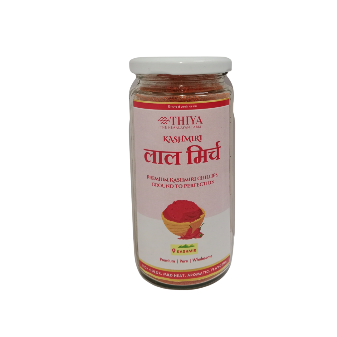Thiya Kashmiri Red Chilli | Sun-Dried Lal Mirch | Himalayan Spice | Kashmir