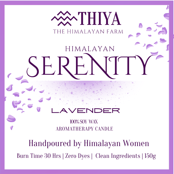 Himalayan Serenity | Lavender Scented Candle | Soy Wax Candle