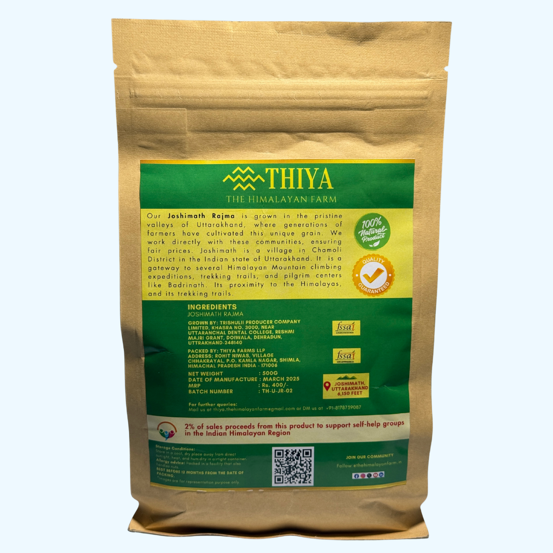 Thiya Joshimath Rajma | Premium High-Altitude Kidney Beans | Himalayan Pulses | Uttarakhand