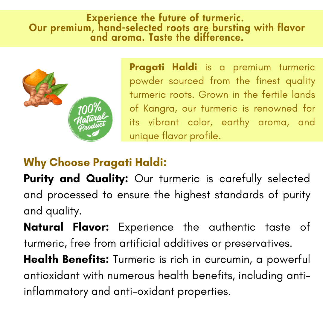 Himalayan Pragati Haldi | Kangra's Finest | Pragati Haldi | Premium Quality