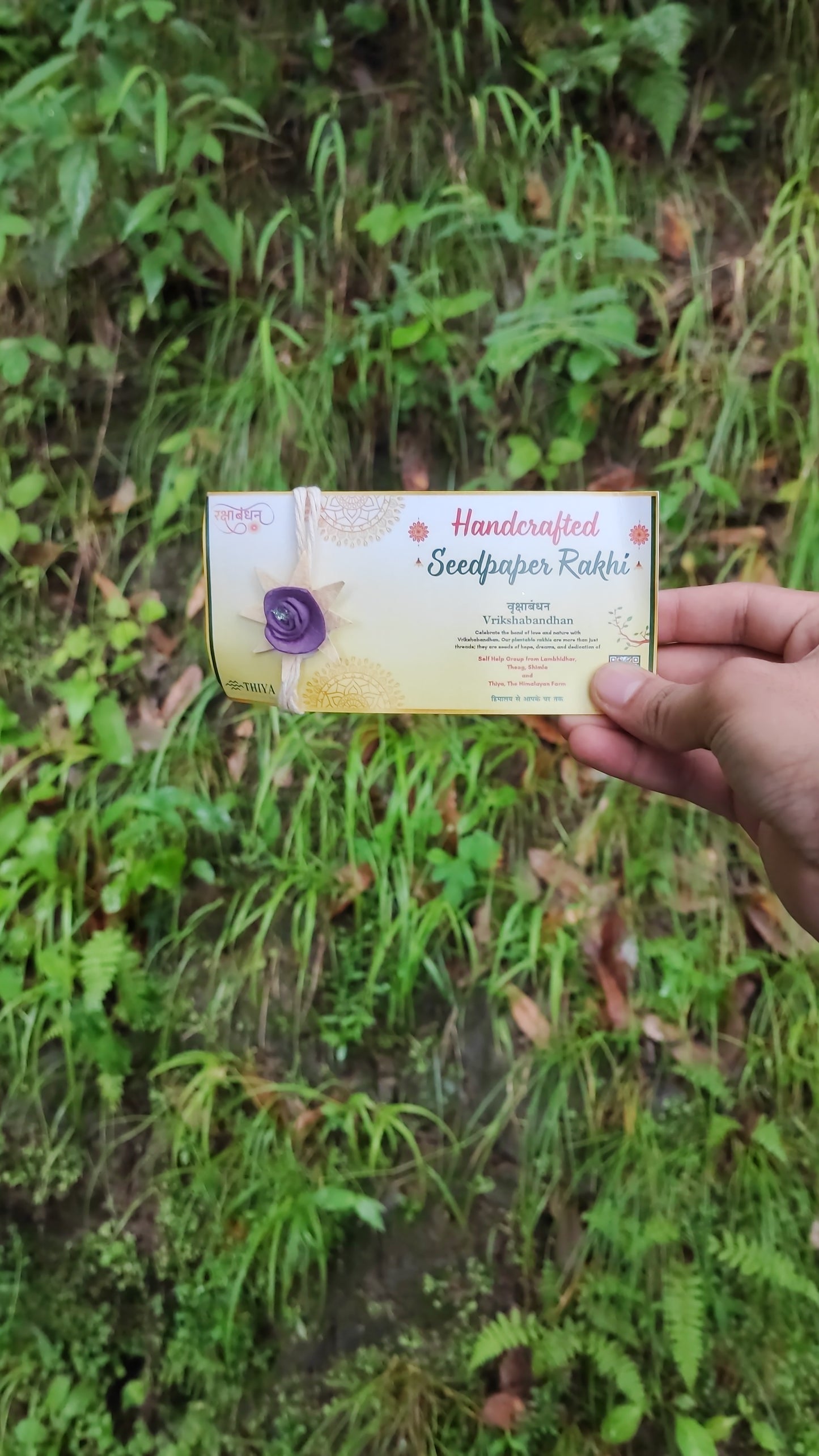 Thiya Handcrafted Seed Paper Rakhi | Made by Himalayan Women