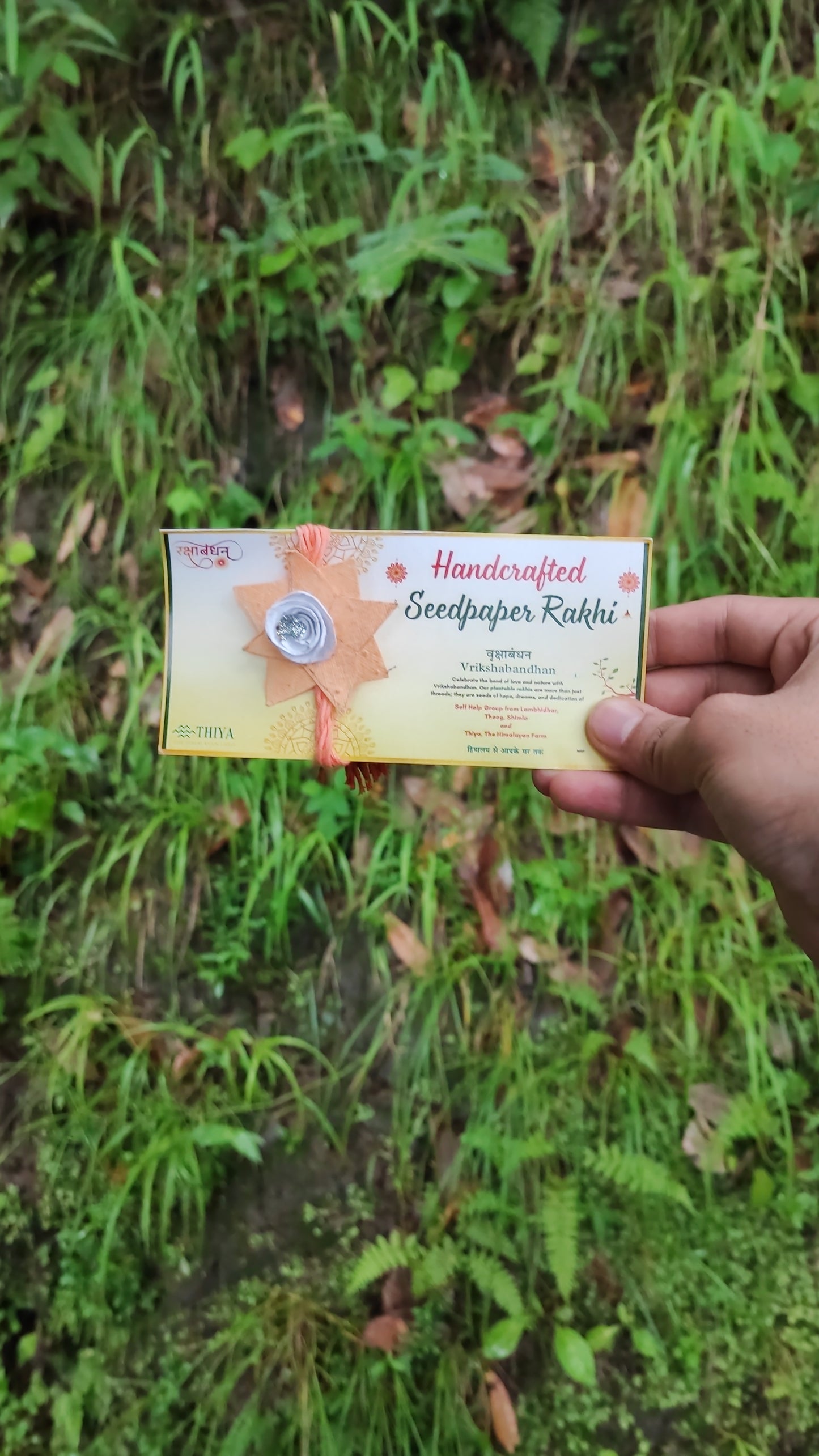 Thiya Handcrafted Seed Paper Rakhi | Made by Himalayan Women