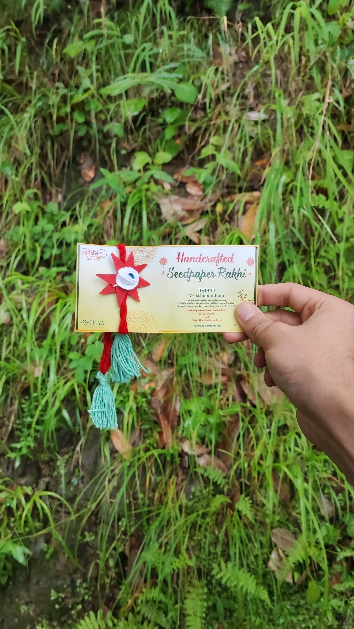 Thiya Handcrafted Seed Paper Rakhi | Made by Himalayan Women