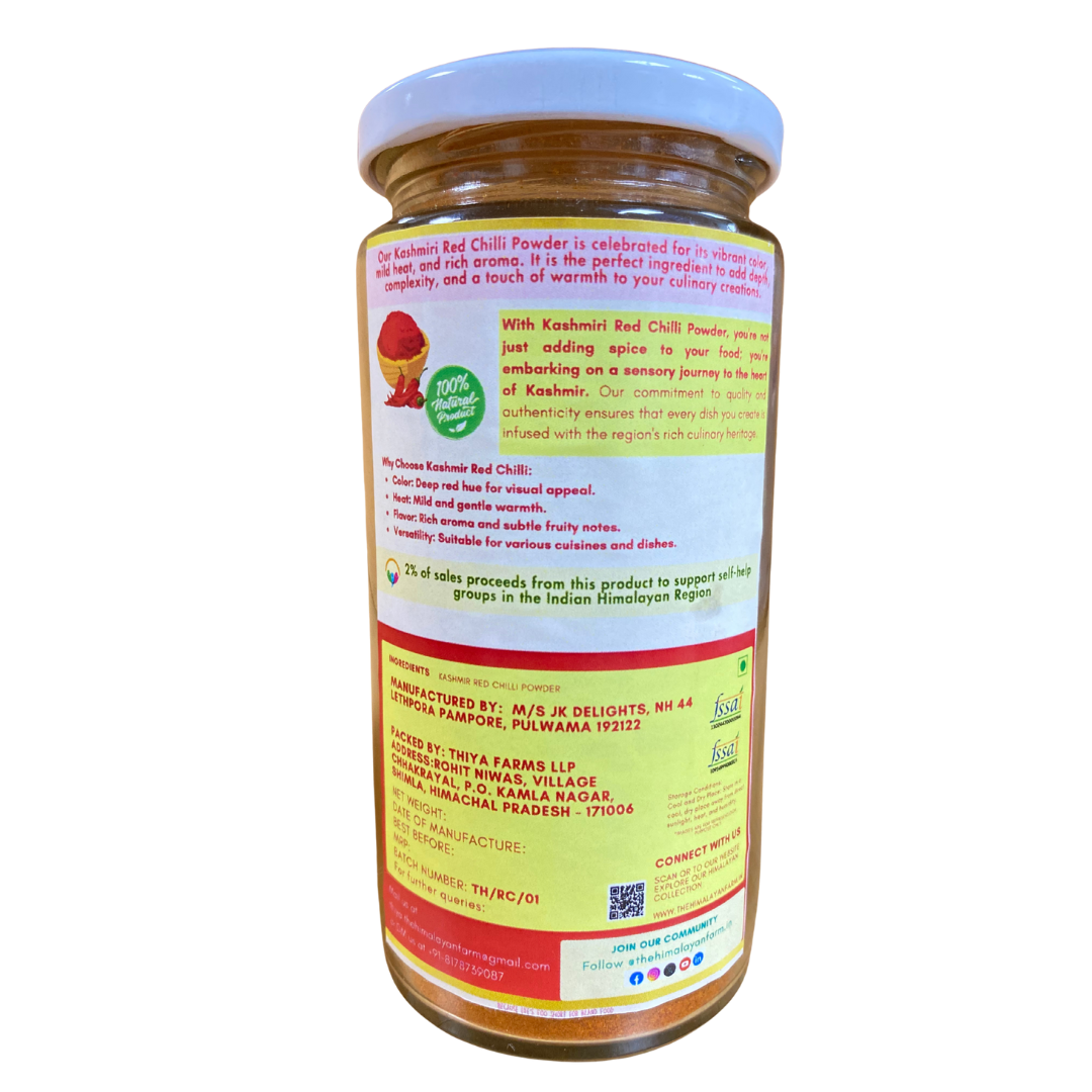 Thiya Kashmiri Red Chilli | Sun-Dried Lal Mirch | Himalayan Spice | Kashmir