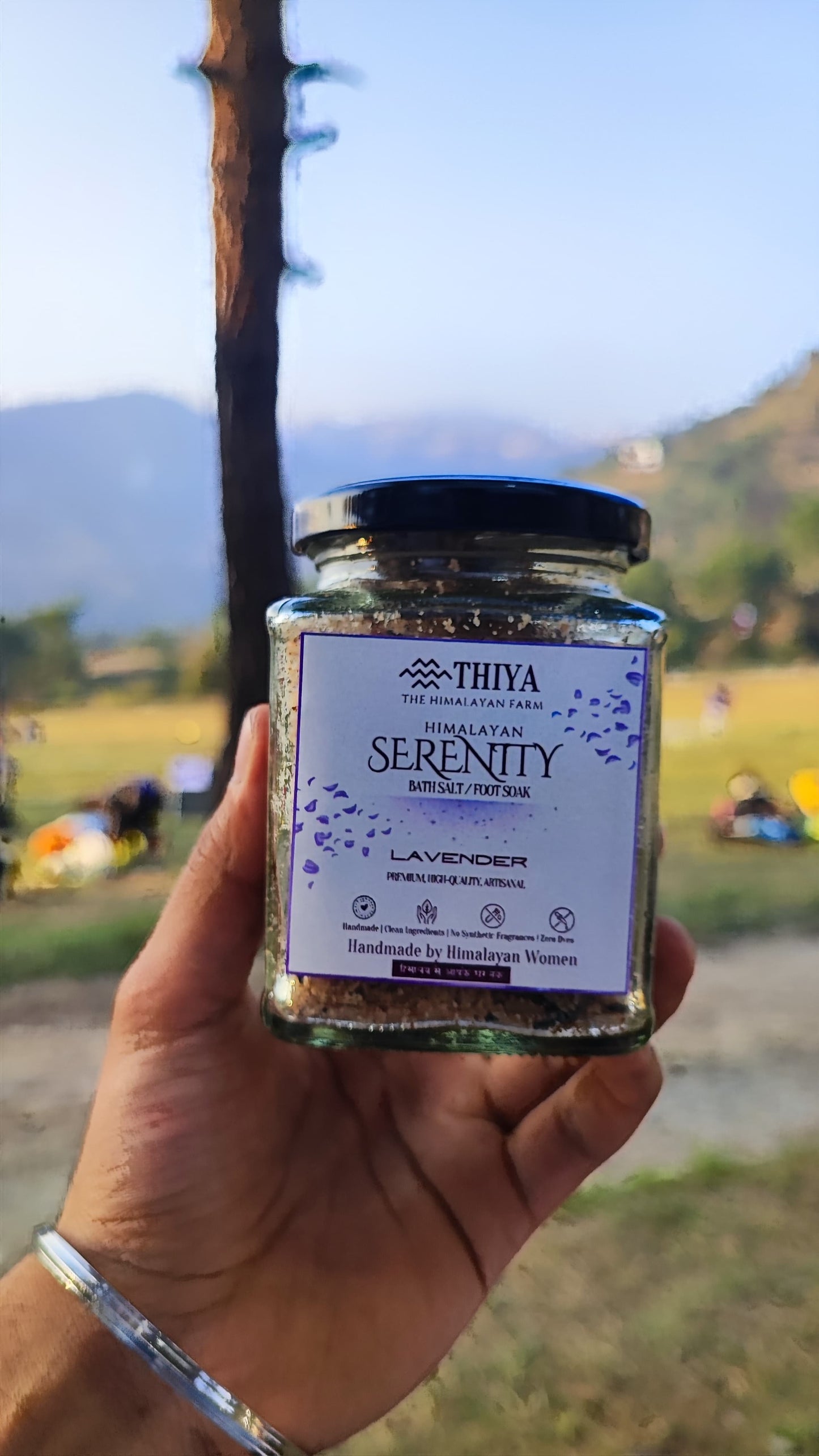 Himalayan Serenity Bath Salt/Foot Soak | Scented with Lavender | Shimla's Finest | 100% Pure Bath Salt