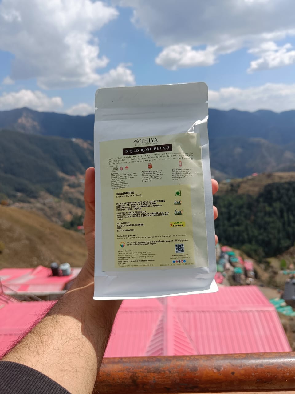 Kashmir Dried Rose Petals | Kashmir's Finest | Dried Rose Petals | 50g