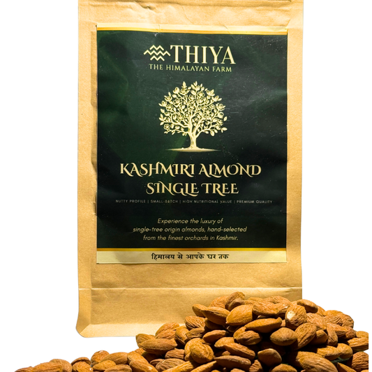 Thiya Single Tree Kashmiri Almonds | Premium & Handpicked | Himalayan Superfood | Kashmir