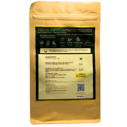 Thiya Single Tree Kashmiri Almonds | Premium & Handpicked | Himalayan Superfood | Kashmir