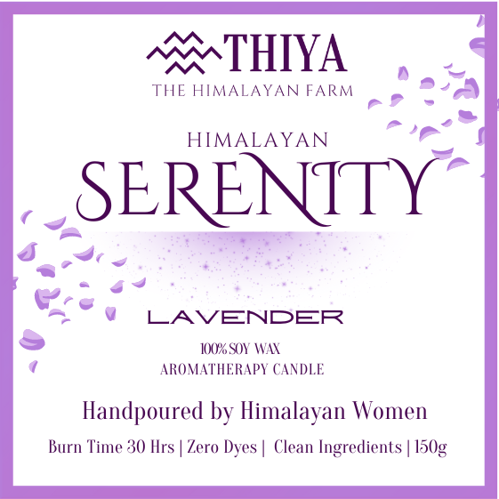 Himalayan Serenity | Lavender Scented Candle | 100% Soy Wax Candle