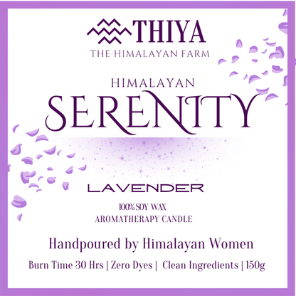 Himalayan Serenity | Lavender Scented Candle | 100% Soy Wax Candle