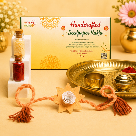 Thiya Handcrafted Seed Paper Rakhi | Made by Himalayan Women