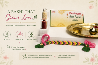 Thiya Handcrafted Seed Rakhi | Made by Himalayan Women