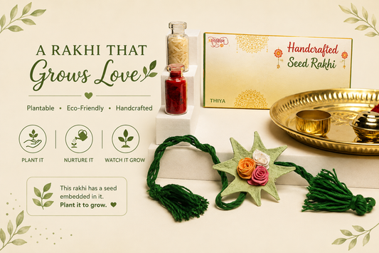 Thiya Handcrafted Seed Paper Rakhi | Made by Himalayan Women