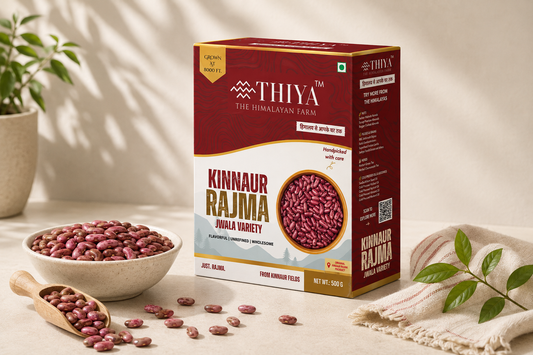 Thiya Kinnauri Rajma | Jwala Variety | Premium High-Altitude Kidney Beans | Himalayan Pulses | Kinnaur Himachal Pradesh | 500 Gm