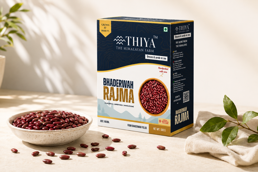 Thiya Bhaderwah Rajma | Premium High-Altitude Kidney Beans | Himalayan Pulses | Bhaderwah, Jammu and Kashmir | 500 Gm