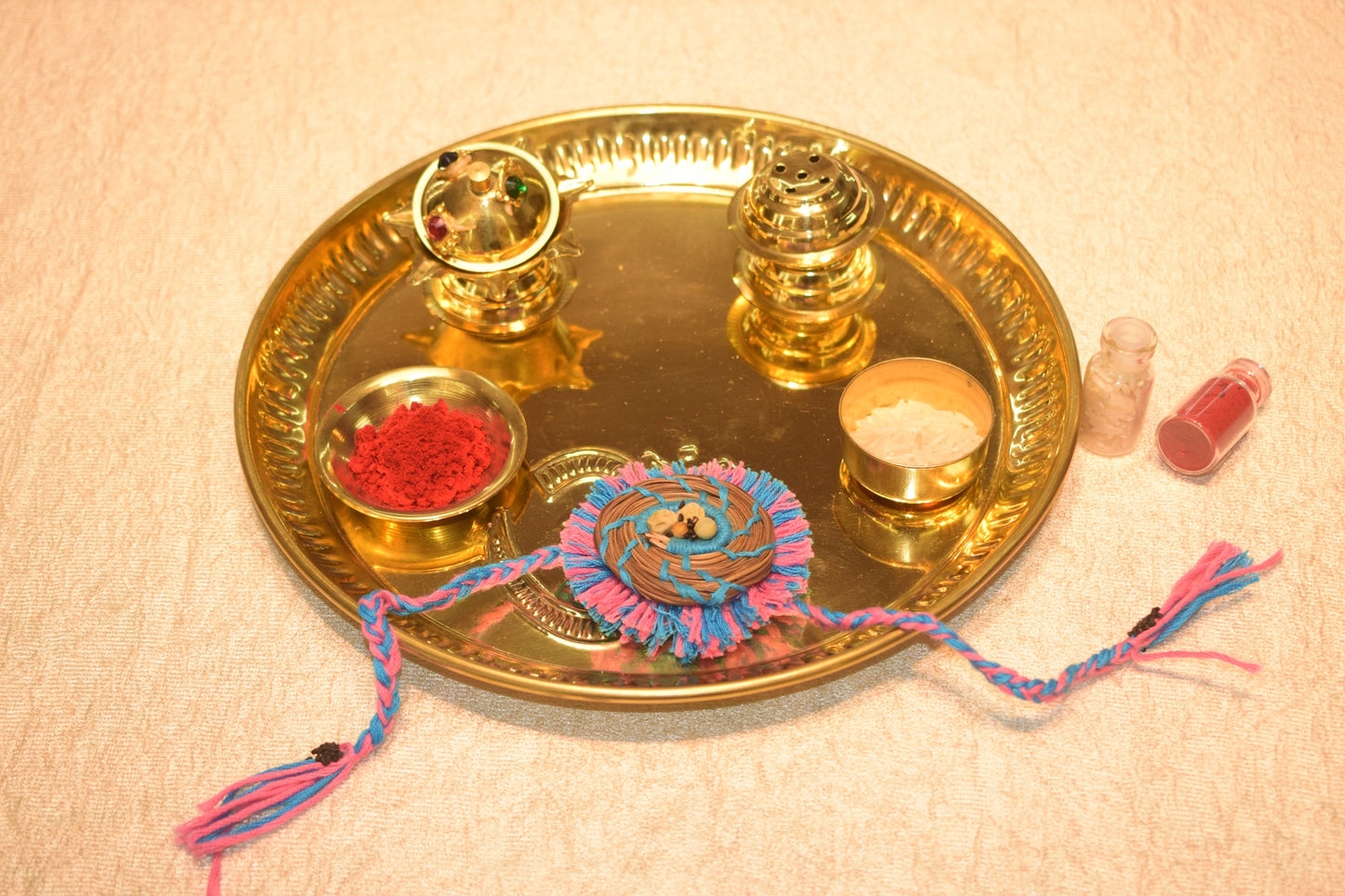 Thiya Handcrafted Pine Needle Seed Rakhi | Made by Himalayan Women