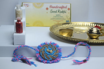 Thiya Handcrafted Pine Needle Seed Rakhi | Made by Himalayan Women