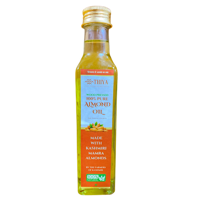 Thiya 100% Pure Wood Pressed Walnut Oil | Made from Kashmiri Milky Walnuts | Cold Pressed | Natural & Chemical-Free | 200ml