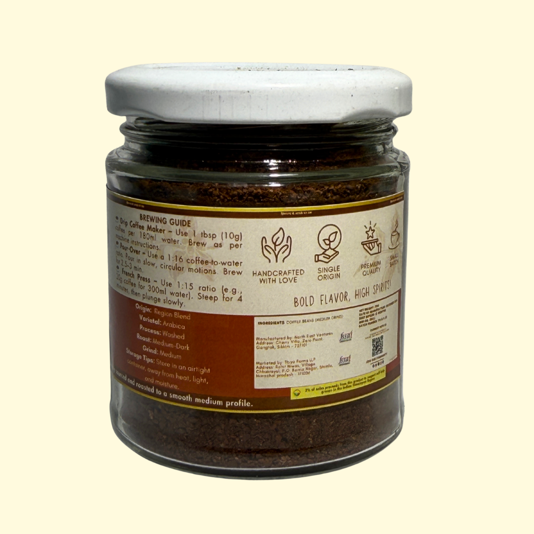 Thiya's Himalayan Coffee | Sikkim's Finest | Premium Arabica Coffee | Medium Grind
