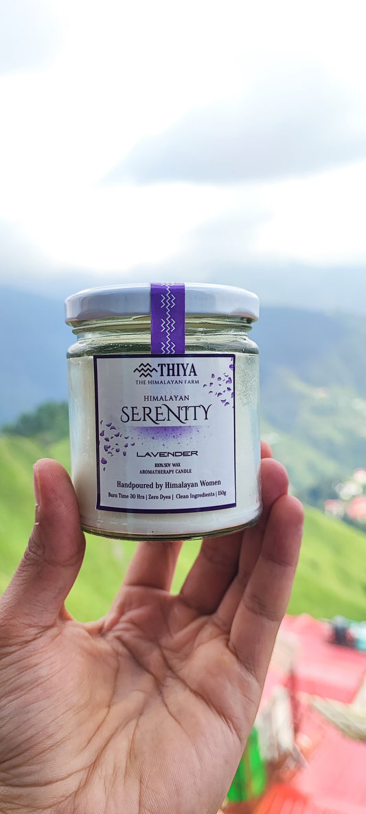 Himalayan Serenity | Lavender Scented Candle | 100% Soy Wax Candle