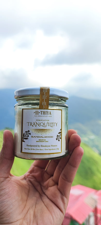 Himalayan Tranquility | Sandalwood Scented Candle | 100% Soy Wax Candle